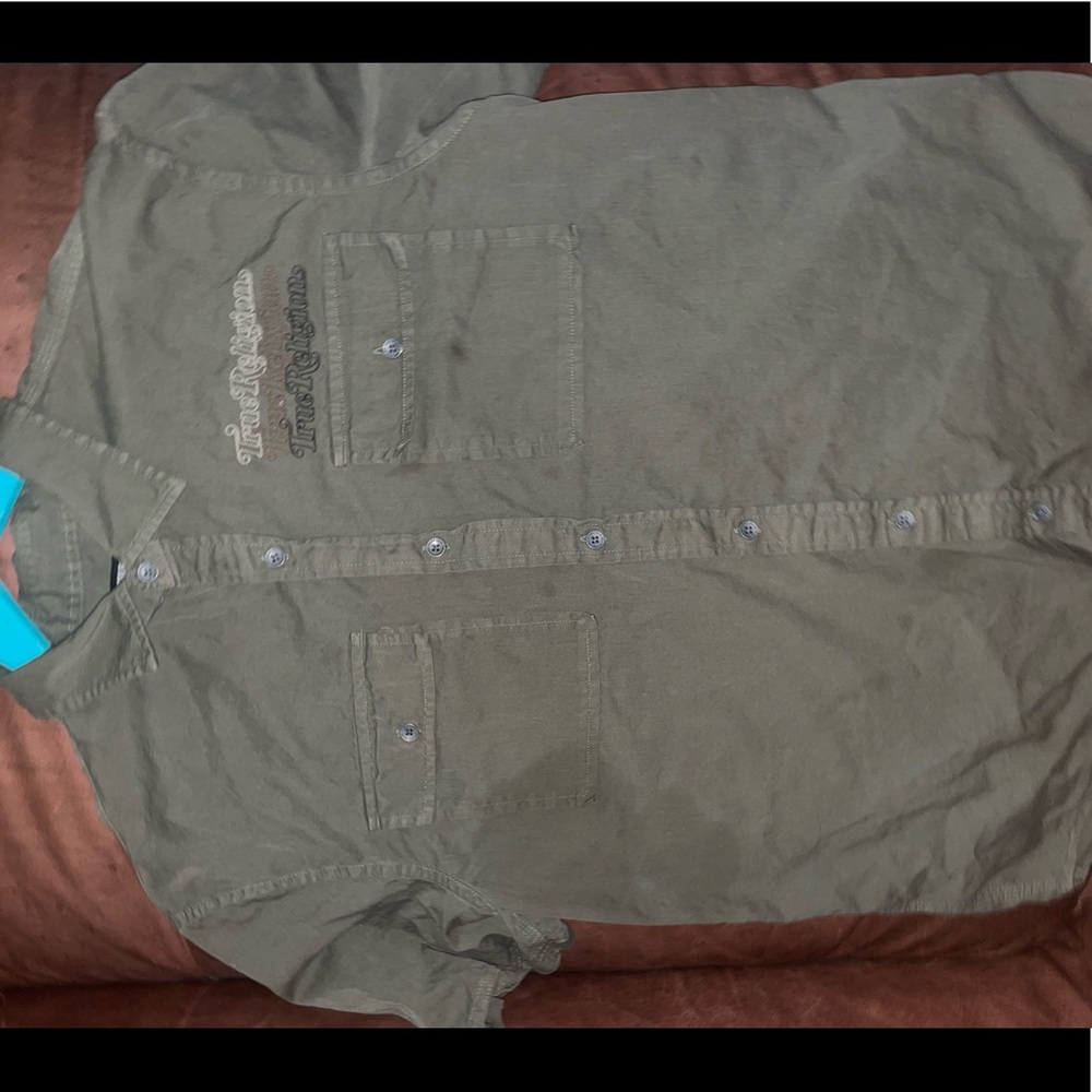 True Religion Short Sleeve button up